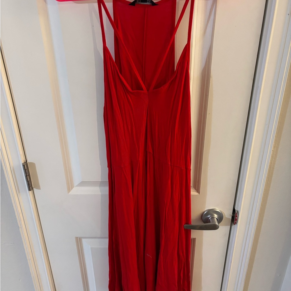 Red Cotton Dress from Express Size L
